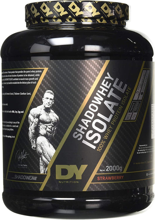 Dorian Yates Shadowhey Whey Isolat Protein Pulver Muskelaufbau strawberry