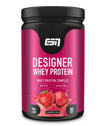 ESN Designer Whey Protein Pulver Whey Konzentrat Isolat Muscle-Lab strawberrycream