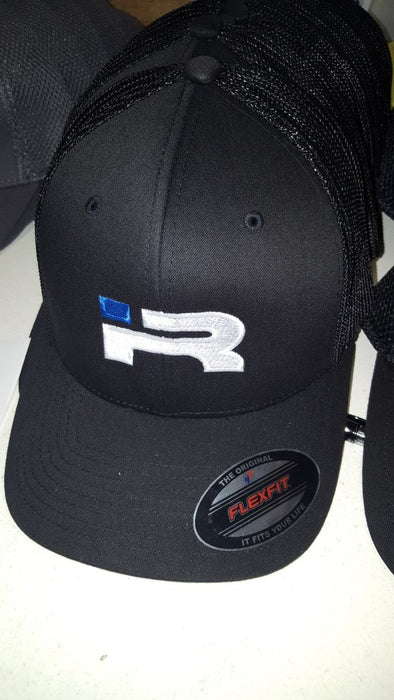 Iron Rebel IR logo Flexfit Blue & Red & Black