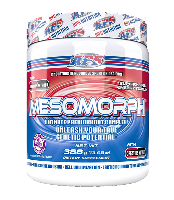 APS Mesomorph V4 Pre Workout Pulver Dose Rückseite Nährwerte Muscle-Lab