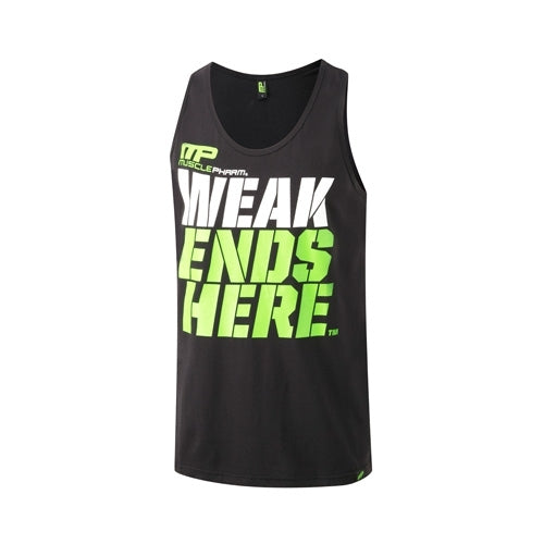 Musclepharm Sportswear Graphic Vest Live, Black-Witte