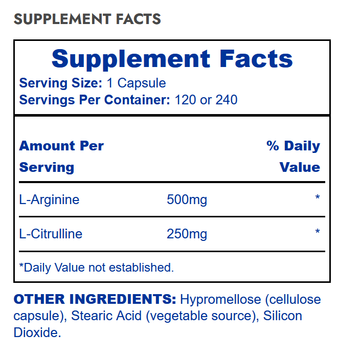 Hi-Tech Pharmaceuticals L-Arginine + L-Citrulline