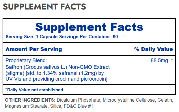 Hi-Tech Pharmaceuticals Saffron