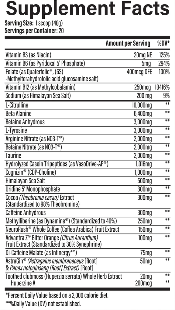 Infinis Nutrition Infinite Pre