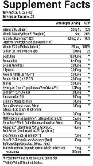 Infinis Nutrition Infinite Pre