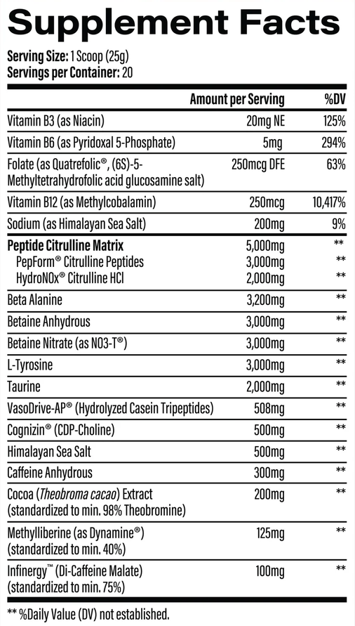 Infinis Nutrition Pre Pep. 226