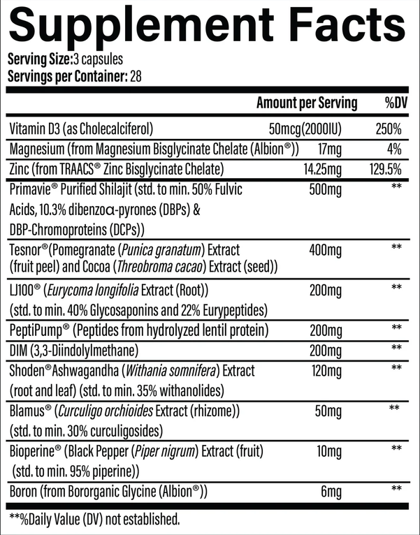 Infinis Nutrition Test Pep. T37