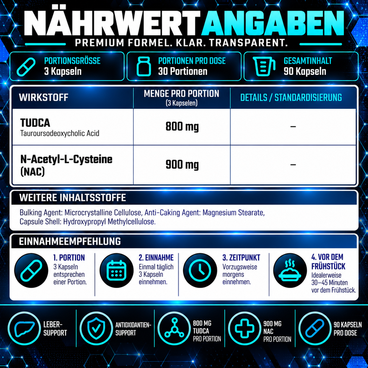 Applied Nutrition TUDCA NAC