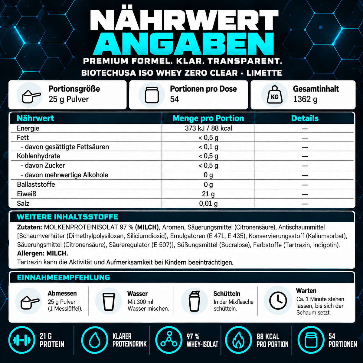 BioTech Iso Whey Zero Clear