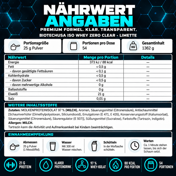 BioTech Iso Whey Zero Clear