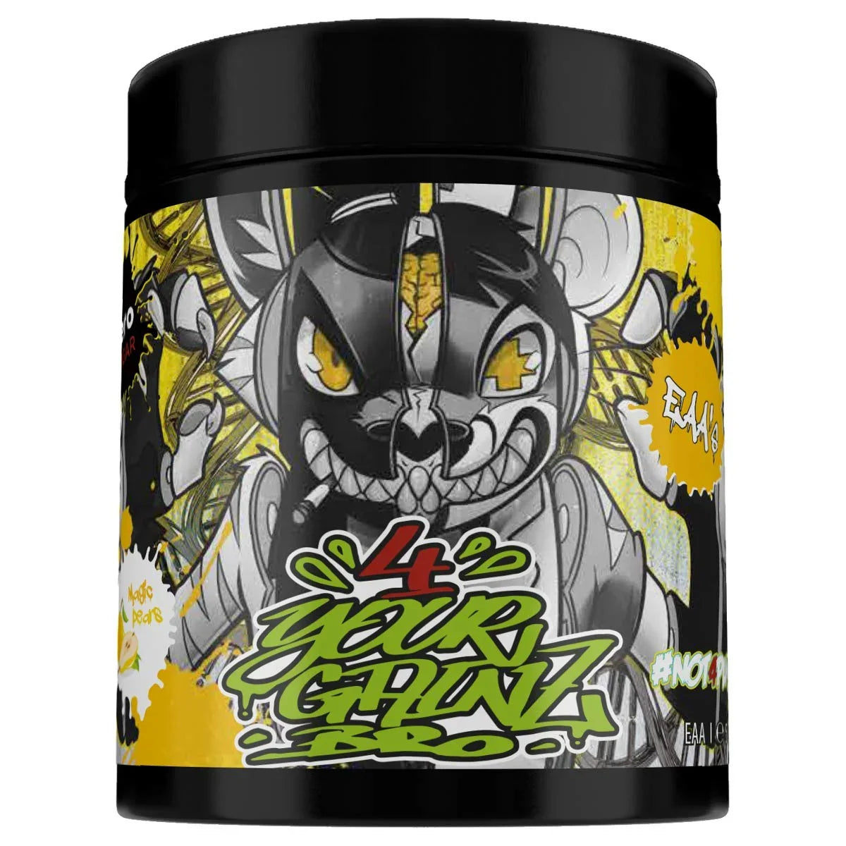 BPS Pharma 4Your Gainz Bro EAAs Pulver Nahaufnahme – veganes Aminosäuren-Pulver