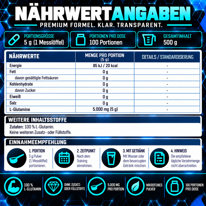 ESN Ultrapure L-Glutamine Powder