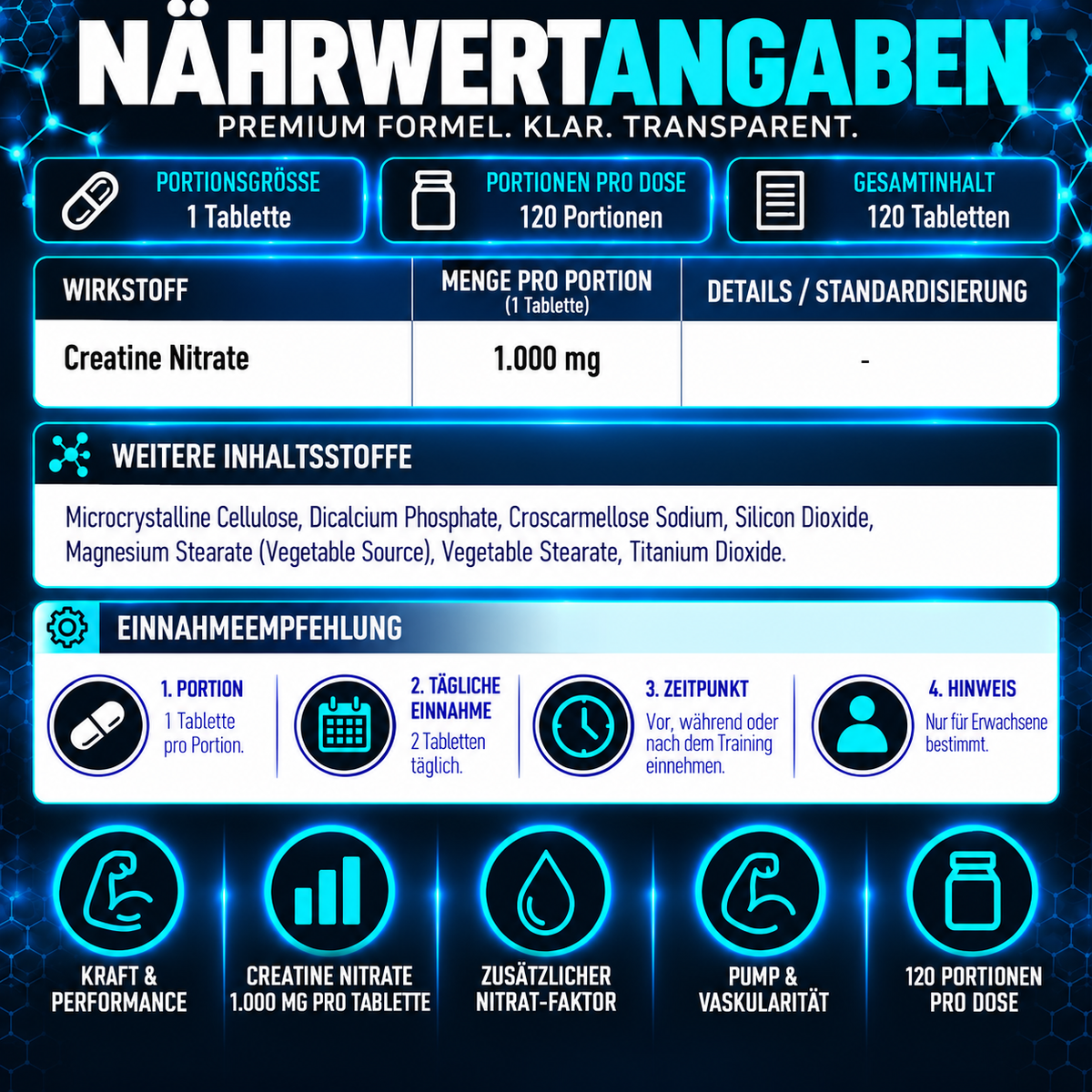 Hi-Tech Pharmaceuticals Creatine Nitrate