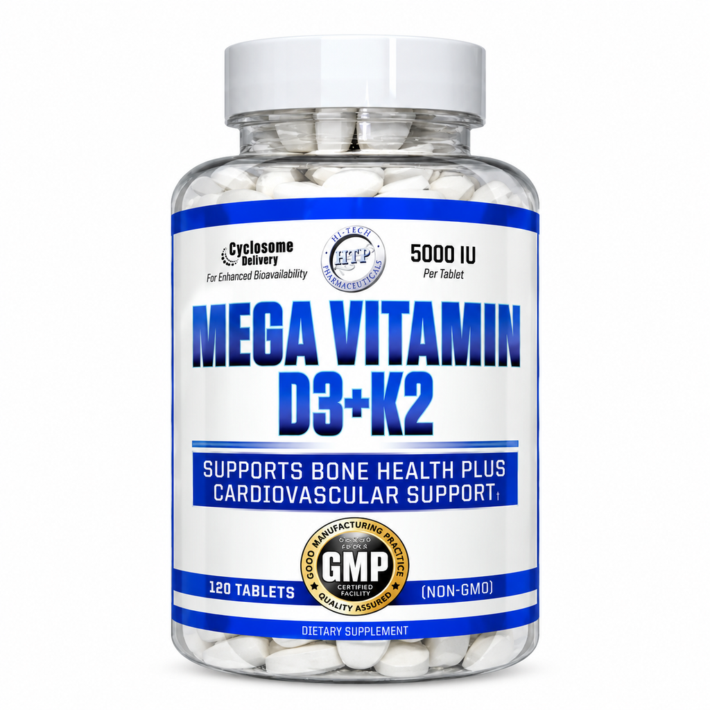 Hi-Tech Pharmaceuticals Mega Vitamin D3 + K2