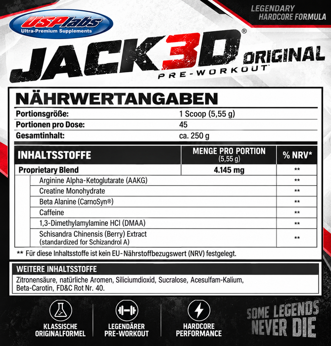 Jack3d Original – Hardcore Pre Workout
