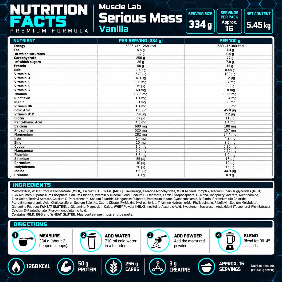 Optimum Nutrition Serious Mass 5443g