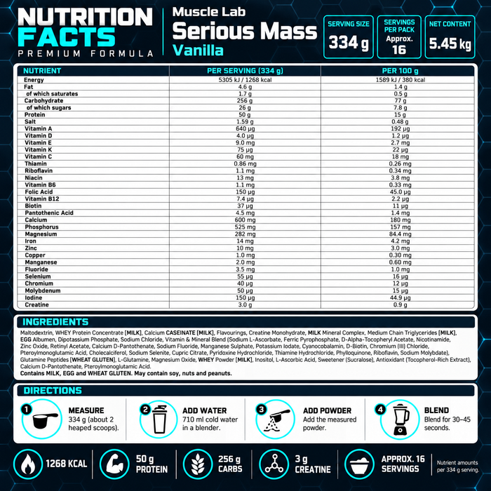 Optimum Nutrition Serious Mass 5443g
