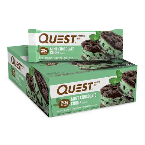 Quest Bar Rückseite – Nährwert- und Inhaltsstofftabelle