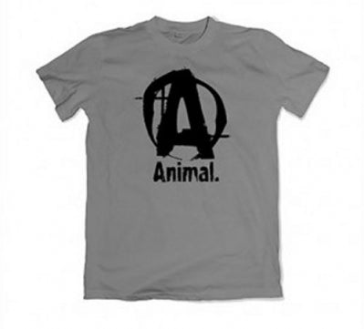 Universal Nutrition ANIMAL Logo A T-Shirt, Grau & Schwartz