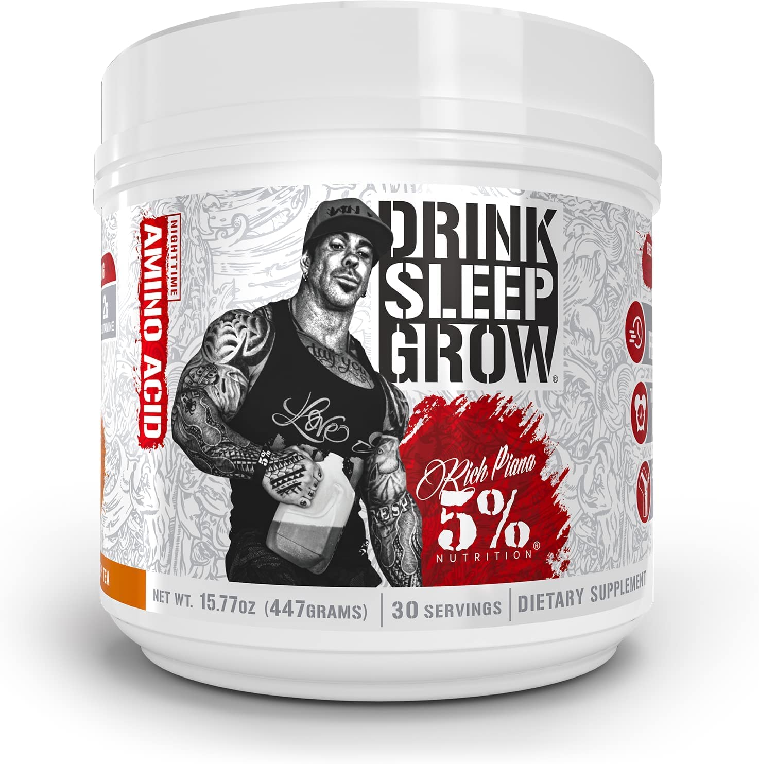 Rich Piana 5% Nutrition Drink Sleep Grow Lime & Limonade