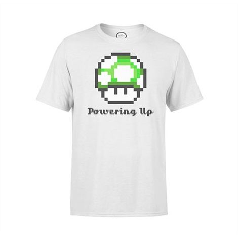 Nintendo T-Shirt Green Powering up